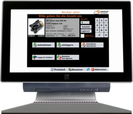 ToolShop-System auf Computerbildschirm